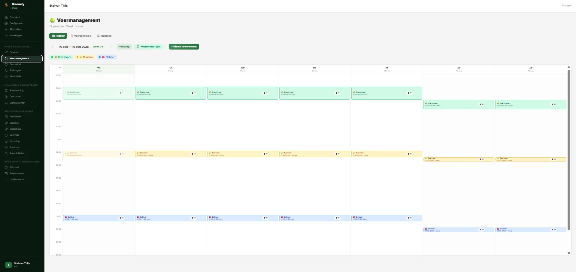 Groomify Business — Stal Dashboard screenshot 1