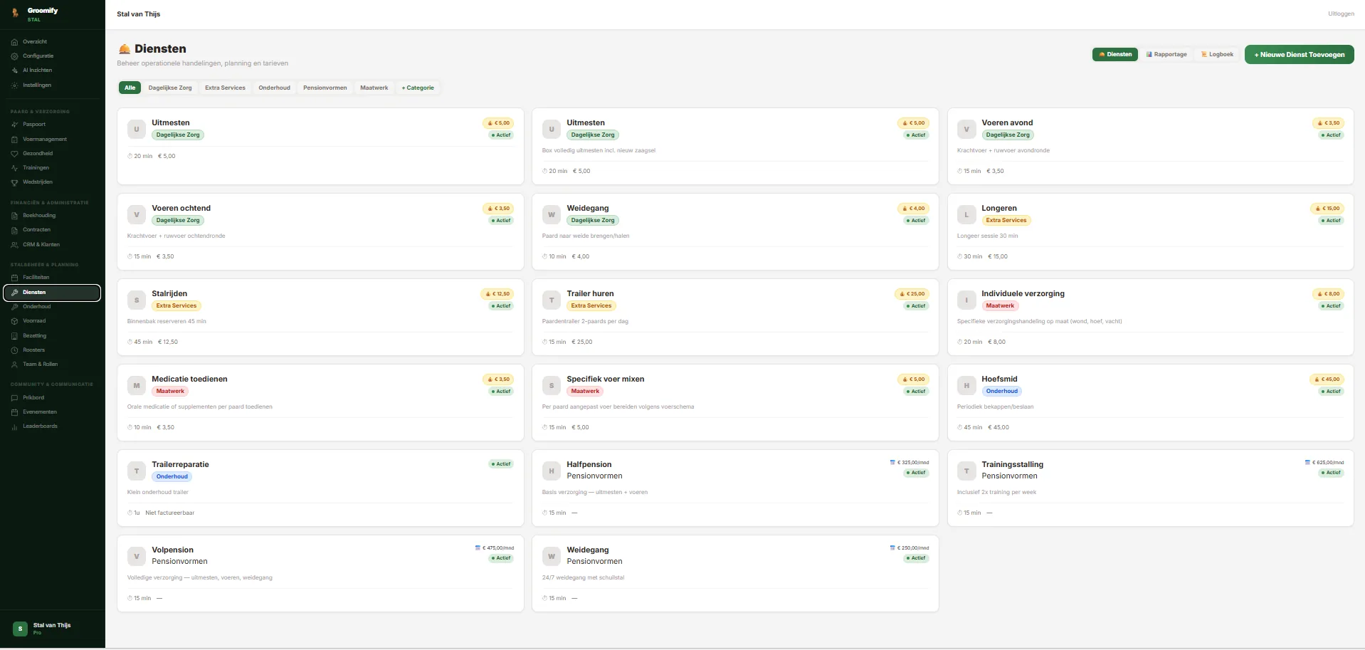 Groomify Business — Stal Dashboard screenshot 4